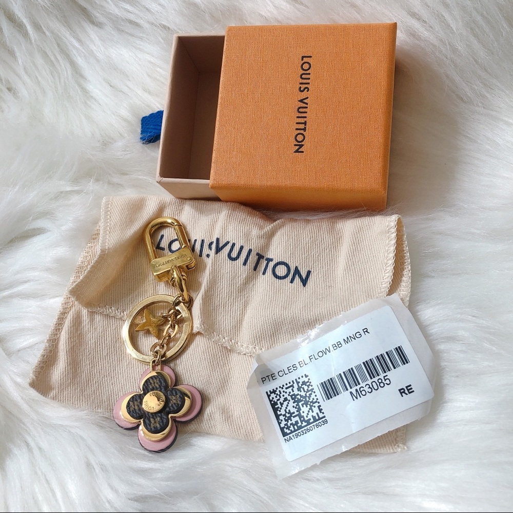 LV BLOOMING FLOWERS BB BAG CHARM AND KEY HOLDER